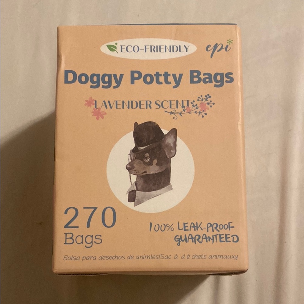 Doggy Potty Bags - Lavender Scent, 270 Bags